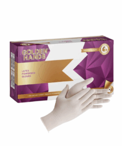 Golden Hands Powdered Latex Gloves 100s - S