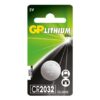 GP Batteries 3V CR2032 Lithium Coin Battery Single Card