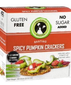 Gracious Bakers - Spicy Pumpkin Crackers 300g - 3 x 100g