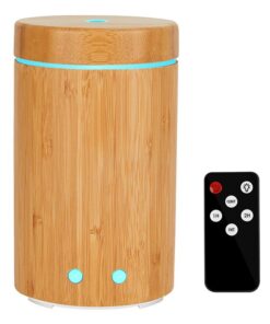 GreenLeaf Bamboo Ultrasonic Essential Oil Diffuser and Humidifier, 160ML