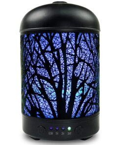 Greenleaf Forest Ultrasonic Essential Oil Diffuser & Humidifier 100ml - Black