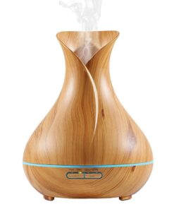 GreenLeaf Ultrasonic Essential Oil Diffuser & Humidifier - Light Grain Wood (400ml)