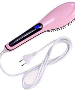 Hair Brush Straightener - Pink