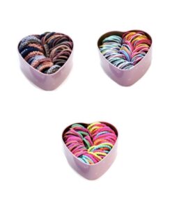Hair Elastics Tin Set of Three Spring