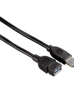 Hama USB 3.0 1.8m Shielded Extension Cable - Black