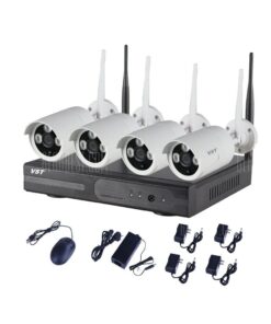 HD 4 Channel Wireless NVR Kit CCTV System WiFi IP Camera IR Security Camera