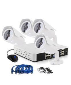 HD CCTV 4 Channel IP Camera Kit with Built in POE