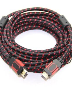 HDMi Cable Braided 10m - Black & Red