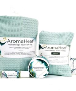 Headache AromaHeat Set: Heat Bag, Eye Pillow, 2 x AromaRolls & 1 Aromadough