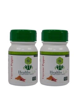Healthy Life Cayenne Pepper Capsules - 60's x 2 Pack