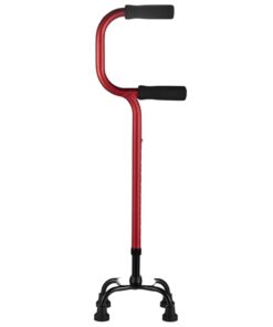 Helath Aluminium Lightweight Four Leg Cane Walking Aid -71cm
