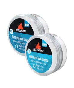 Hellvape NI90 Pre-Built Coils - Dual/ Triple Fused Clapton Combo - 20 Piece