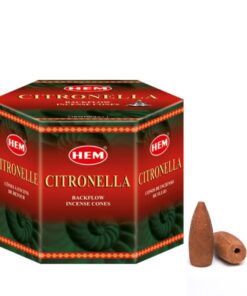 HEM Back Flow Incense Cones - Citronella - 40 Cones - 2 Pack