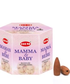 HEM Back Flow Incense Cones - Mama & Baby - 40 Cones - 4 Pack