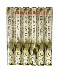 HEM French Vanilla Incense Sticks (6 Packs of 20 Sticks Each)
