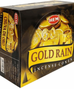 HEM Incense Cones - Gold Rain - 12 Pack