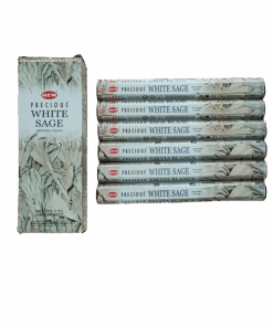HEM Precious White Sage Incense Sticks (6 Packs of 20 sticks)