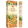 HEM Rose Vanilla Incense Sticks (6 Packs of 20 sticks each)