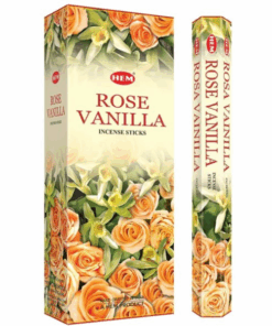 HEM Rose Vanilla Incense Sticks (6 Packs of 20 sticks each)