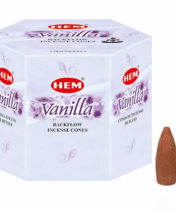 HEM Vanilla Backflow Incense Cones - 40 cones