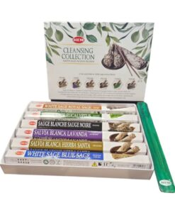 HEM White Sage Purify, Cleanse & Uplift Incense Sticks & Burner Gift Box