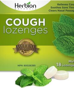 Herbion Naturals Cough Lozenges with Natural Mint Flavour, 18 Lozenge