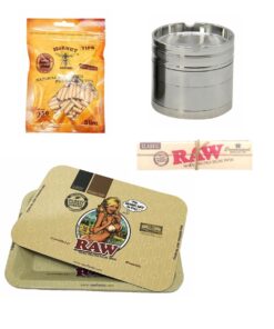 Herb/Tobacco Grinder/Rolling Magnetic Tray Combo