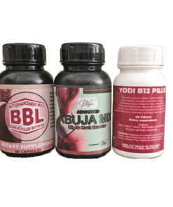 Hip & Butt Enlargement Combo- BBL Capules, Yodi 60 Pills and Abuja Mix Caps