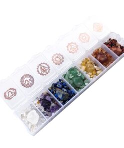 Home Decor Natural 7 Chakra Crushed Meditation Yoga Therapy Gift Stones