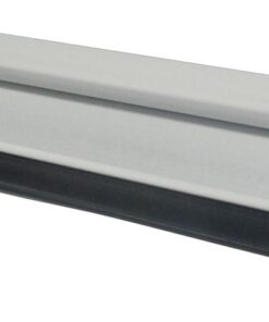 Homequip Automatic Door Seal - Aluminium Silver - With Rubber Strip - Silver