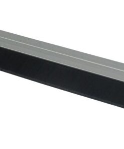 Homequip Door Seal - Aluminium Silver - With Brush Strip - Silver