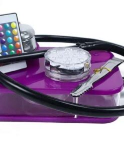 Hubbly Bubbly Hookah Shisha LED Acrylic Style 1 Pipe huka - Purple