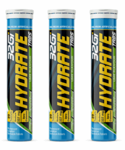 Hydrate - Fast Absorbtion Hypotonic Solution - 80g Tabs - Lime - 3 Pack