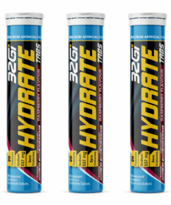 Hydrate - Fast Absorbtion Hypotonic Solution - 80g Tabs - Raspberry - 3 Pack