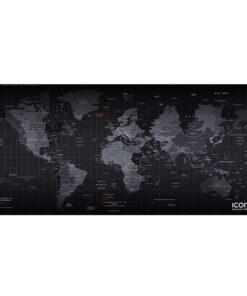 Iconix World Map Full Desk Coverage Gaming and Office Mouse Pad