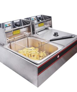 Ideal 10L Stainless Steel 2-Tank Electric Fryer