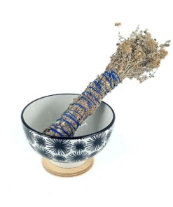 Imphepo Smudge Wand & Ceramic bowl - Black