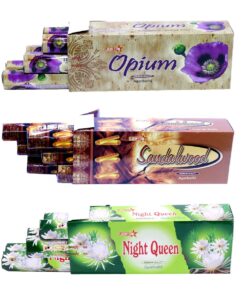 Incense Sticks - 3 Assorted Fragranced 9" Premium Agarbatti - 360 Sticks