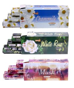 Incense Sticks - 3 Assorted Fragrances 9" Premium Agarbatti - 360 Sticks