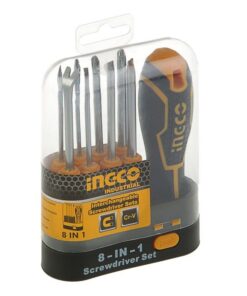 Ingco 9 Piece Interchangeable Screwdriver Set