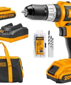 Ingco - Li-Ion Cordless Impact Drill - MEGA COMBO KIT (20V)