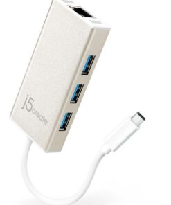 J5 Create USB Type-C Gigabit Ethernet & Hub Multi Adapter