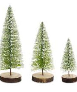 Jack Green Frosted Bottle Brush Christmas Tree 30cm [Early Gift Pack of 3