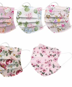JBeauty Floral Disposable Face Masks - 50 pieces