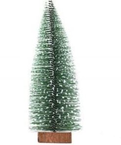 Jj Vintage Frosted Bottle Brush Tree 30 Cm - Green
