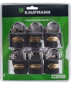 Kaufmann Lock Set - Steel - 30mm 6 Piece