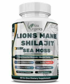 Kea Organics - Lions Mane, Shilajit, Sea Moss - 60 Veggie Capsules