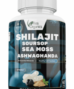 Kea Organics - Shilajit,Soursop,Sea Moss,Ashwaghandha - 60 Veggie Capsules