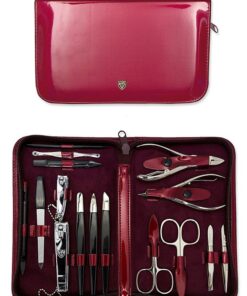Kellermann 3 Swords Manicure Set Laquered Burgundy 5851 P G