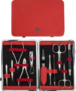 Kellermann 3 Swords Manicure Set - Red